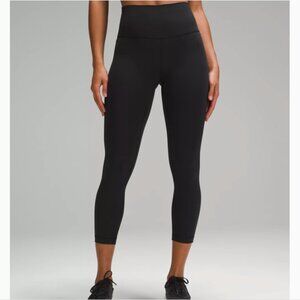 Lululemon Womens Size 14 Wunder Under Leggings Crop Yoga Activewear Luon Black